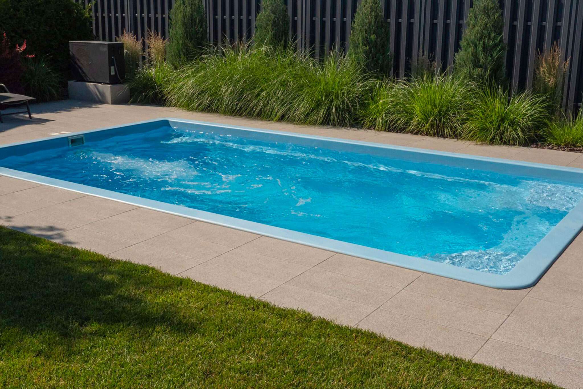 Piscina prefabricada construida en Málaga